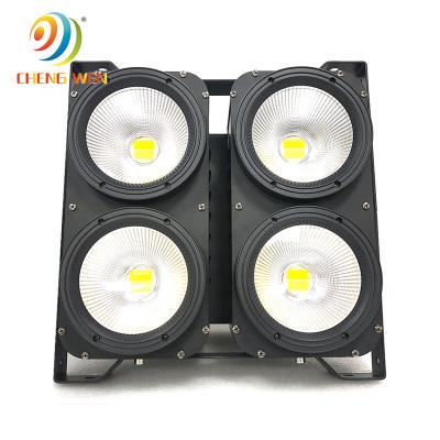 China Sports stadiums dmx equipment 4*100w cob best price warm white 4 eyes led attendance blinders for sale