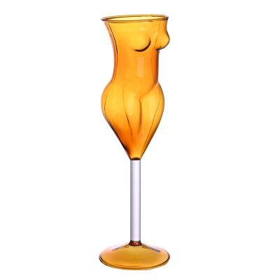 China Hot Selling Sexy Party Accessories Kitchen Bar Cup Wine Glass Female Body Shape Woman Body Shape Wine Glass Goblet for sale