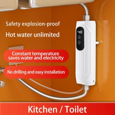 China Instant Water Heate Best Shower On Demand Tankless Heater Ducha Electrica Geyser Hot Calentador De Agua Electric Hotel Boiler Camping for sale