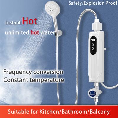 China Hotel Cost Electric Shower Box Price 6 Good Immersion Tankless 1200 Watt Instant Water Heate for sale