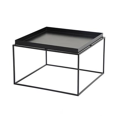 China Simple Convertible Metal Sofa Side Table For Kitchen Tea Table Living Room Modern Coffee Table for sale