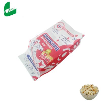 China Popcorn Bags Made Of 2 Layers*36gsm Greaseproof Paper Oil Resistant Kit>10 for sale