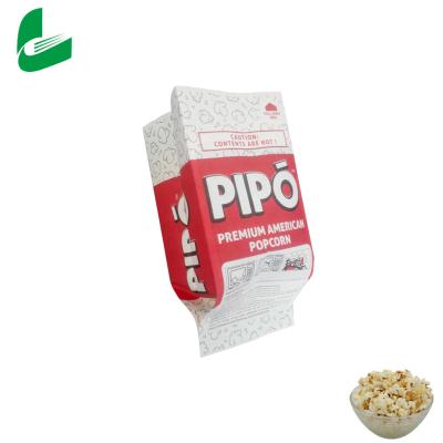 China Custom Logo Popcorn Bags Made Of Greaseproof Paper Without  Diacetyl Or PFOA for sale