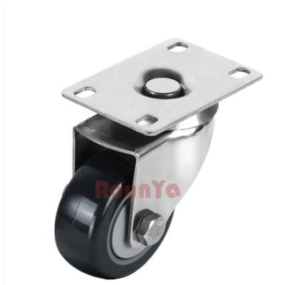 China Swivel with Brake Swivel with Brake 3 Medium Duty Stainless Steel 4 5 Lock Caster Top Plate Total Brake with Gray PU Wheel Single Ball Bearing for sale