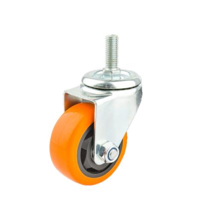 China PIVOT PIVOT 65mm PVC Threaded Stem M10x30 Light Duty Non Marking Casters for sale