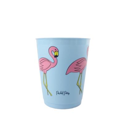 China 14oz Food Grade PP Disposable Plastic Cup BPA Frost Free Promotional Reusable Plastic Cup for sale