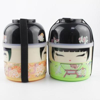 China Japanese Geisha Doll Lunch Bento Boxes from JapanBargain Freshness Storage for sale