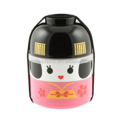 China Geisha Doll Bento Boxes Freshness Preservation Kotobuki Set for sale