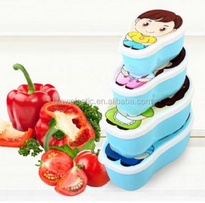 China Freshness Preservation Mini Happy Family Plastic Kids Bowl Sets For Family for sale