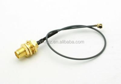 China ufl to rp sma rf pigtail cable rp sma to ufl/u.fl/ipx/ipex rf adapter cable for 1.13mm coaxial cable for sale