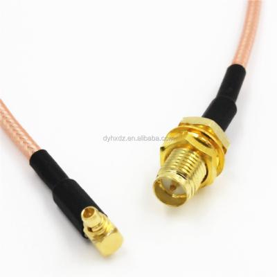 China RP RP SMA MMCX sma rg316 brass cable assembly 15cm rf female to male right angle braid RG316 cable for sale