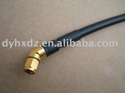 China Rf SMA 45 degree male connector for 1/4 superflex power cable or FSJ1-50A Andrew for sale