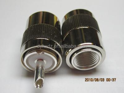 China twist on pl259 uhf antenna twist-on male coaxial straight plug connector for rg58 rg59 rg213 cable for sale