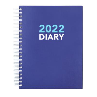 China Spiral Customize Printing A4 Size Hardcover Book 2022 Planner 365 Planner Agenda Daily Calendar Notebook Monthly Notebook for sale