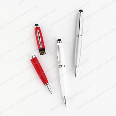 China Writing .USB memory. 4GB/8GB/16GB promotional high quality usb drive flash ballpoint pen/color metal usb pen for sale