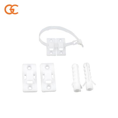 China Various Furniture White Furniture Ties Wall Proofing Quality Safety Ties Furniture Wall Anchors for sale