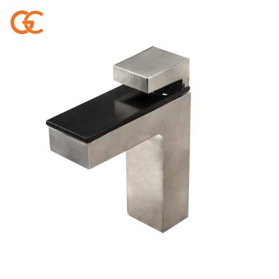 China Factory Price Flange Panel Flange Glass Fittings Metal Silver Glass Flange Glass Clip Glass Shelf Bracket for sale