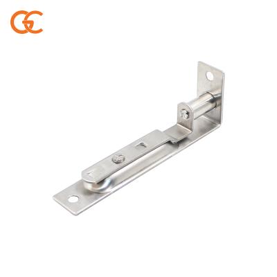 China Modern Good Quality 201 Stainless Steel Insert Door Latch Flush Bolt Latch Lock With Screws for sale