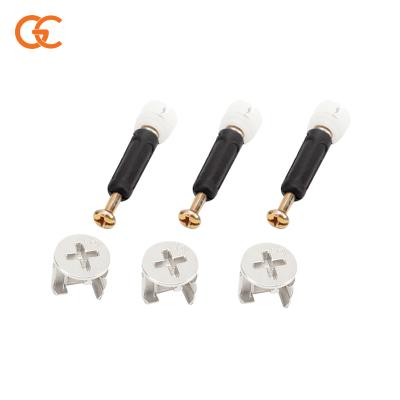 China Modern Cabinet Furniture Assembly Galvanized Connector Mini Fix Set Cam Lock Fit Bolt Nut for sale