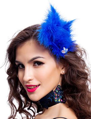 China Polyester Dance Costumes Accessories Colored Fabulous Feather Headpiece for sale