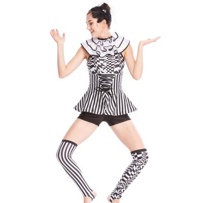 China MiDee Charactors Costume Modern Design Unitard Halter Neck Sleeves Jumpsuits for sale