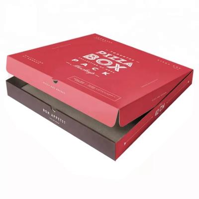 China High Quality Custom Logo Paper Recycled Materials 35 30 25cm Pizza Box Custom Printed Corrugated Pizza Box With Colorful Printing China Factory for sale