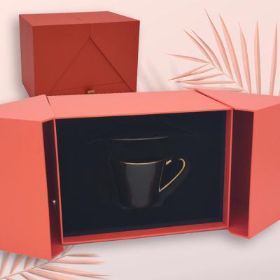 China Custom luxury creative packaging drawer cosmetics gift perfume jewelry box reused materials design corrugated box for sale