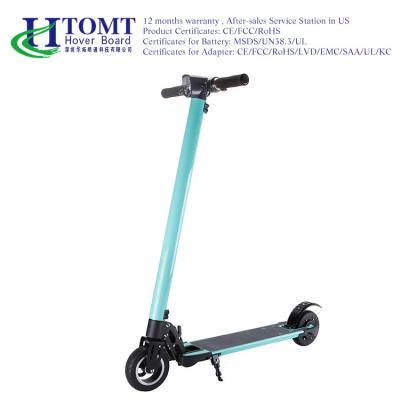 China Adult 2 Wheel Hand Brake Electric Folding Scooter 250W Aluminum Alloy Material for sale