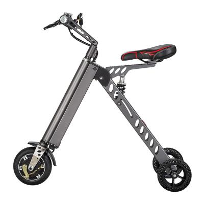 China 3 Wheel Electric Scooter 25Km Range Adult Kick Scooter Silver 8 Inch for sale