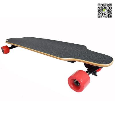 China 3.4G RF Boosted Electric Skateboard Longboard With Remote Control Anti Corrosion for sale