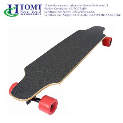 중국 드라이브 300W 무선 원격 제어 스케이트보드 전기 Longboard는 이중으로 합니다 판매용