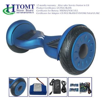 China HTOMT Off Road Hoverboard With Bluetooth And All Terrain 8.5 Inch Smart Wheels Blue for sale