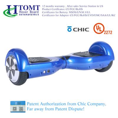 China 2 Wheel Self Balance Scooter Hoverboard With 6.5 Inch Wheel Bluetooth Speaker with Chic License for sale