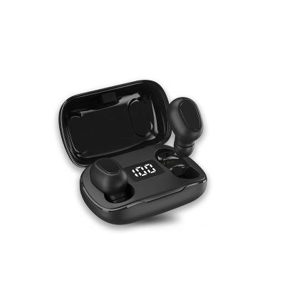 China 2020 WUW New Arrivals LED Display Charging Box Stereo Radio Earphone BT 5.0 TWS Earbuds for sale