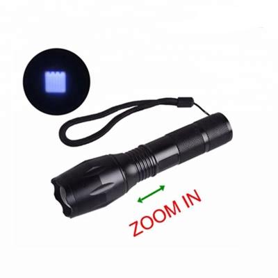 China Industrial Rechargeable 3w 365nm Battery Mini UV Torch Led Flashlight for sale