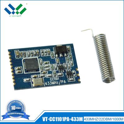 China RF Amplifier 868MHz SPI Wireless Communication 433MHZ CC1101 RF Module VT-CC1101PA-433/868 for sale