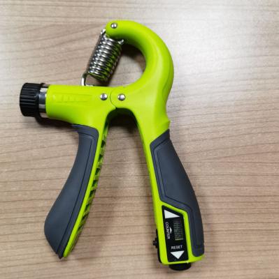 China OEM Grip Hand Grip Strengthener Adjustable Resistance Non-Slip Rubber Exerciser Strengthen Grip Hand With Counter for sale