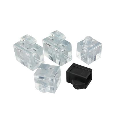 China 2020/3030/4040/4545 connection gap connection block profile industrial aluminum accessories transparent rubber granules plastic block for sale