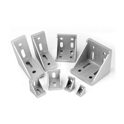 China Wholesale Price Custom Aluminum Profile Connector L Shaped Angle Corner Bracket for sale