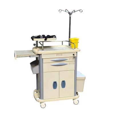 China Modern Cheap Mobile Emergency Medical Trolley With Drawers for sale