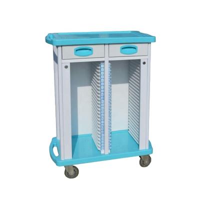 China Modern China Suppliers 50 Shelves Hospital Patient Disc Trolley for sale