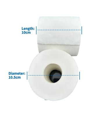 China Bamboo Pulp Wholesale 3 Ply Layer Printed Core Bathroom Tissue Toilet Paper Toilet Tissue Roll Bamboo Plain White Room Packaging Pulp Color for sale