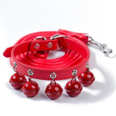 China High quality stocked widely used multicolor polyester varisized bell dog collar for sale