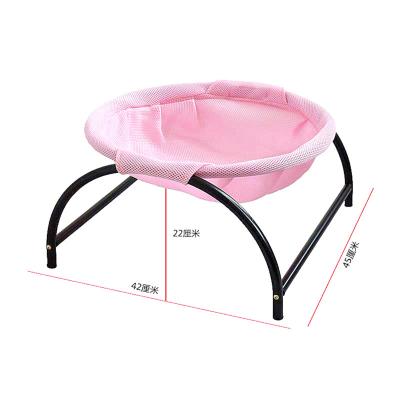 China Polyester Fiber+Reinforced Nylon+Steel Steel Pet Hammock Available Pet Bed For Lounge Summer Cat Hammock for sale