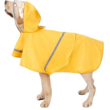 China New Stocked Bargain Price Reflective Yellow Blue Hoodies Raining Jacket For Dog Waterproof Clothes for sale