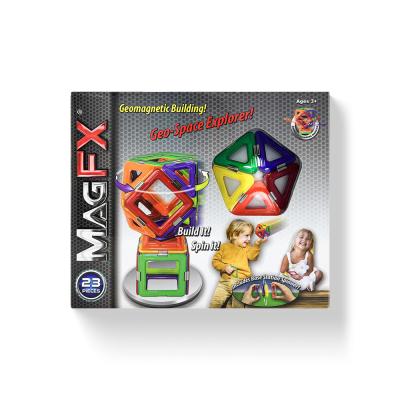 China 3 jaar + DIY Assembly Magnetische blokken sets, geometrische magnetische vormen kits Te koop