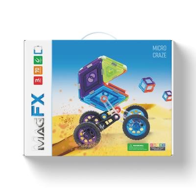 China 70 stukken Puzzle Toy Magnetische blokken sets, Magnetische tegel bouw set Eco-vriendelijk Te koop