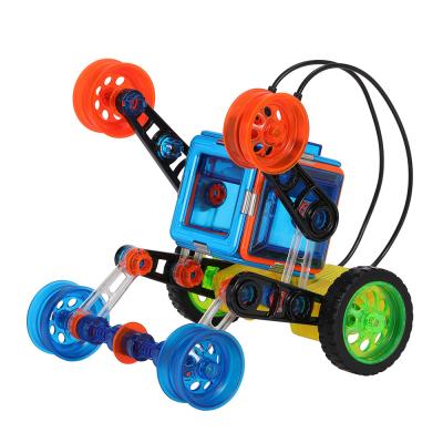 China Smooth Plastic DIY Remote Control Magnetic Blocks Car Assisted Vehicle Childrens Toys for sale