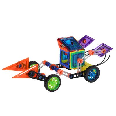 China Educational STEM Magnetic Toy Vehicles Remote Control Magnetic Childrens Blocks for sale