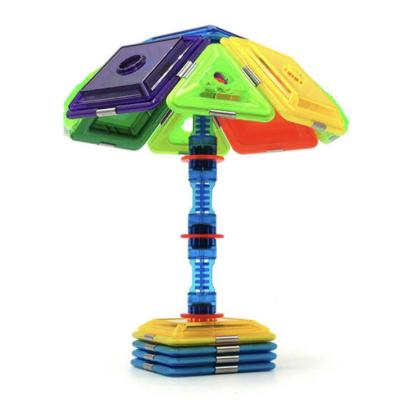 China Desk Lamp Magnetic Tiles 3d Intelligence Toy Puzzle Decompression DIY Assembling for sale